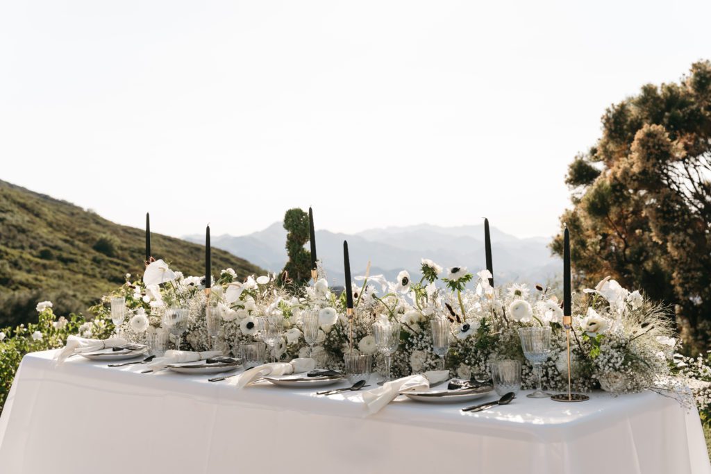 Malibu Mountain's Stone Mountain Estate Wedding | Styled Shoot Inspiration for a Luxurious Minimal Italian Wedding